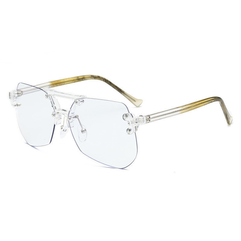 Anti-blue Glasses Rimless Flat Glasses Men